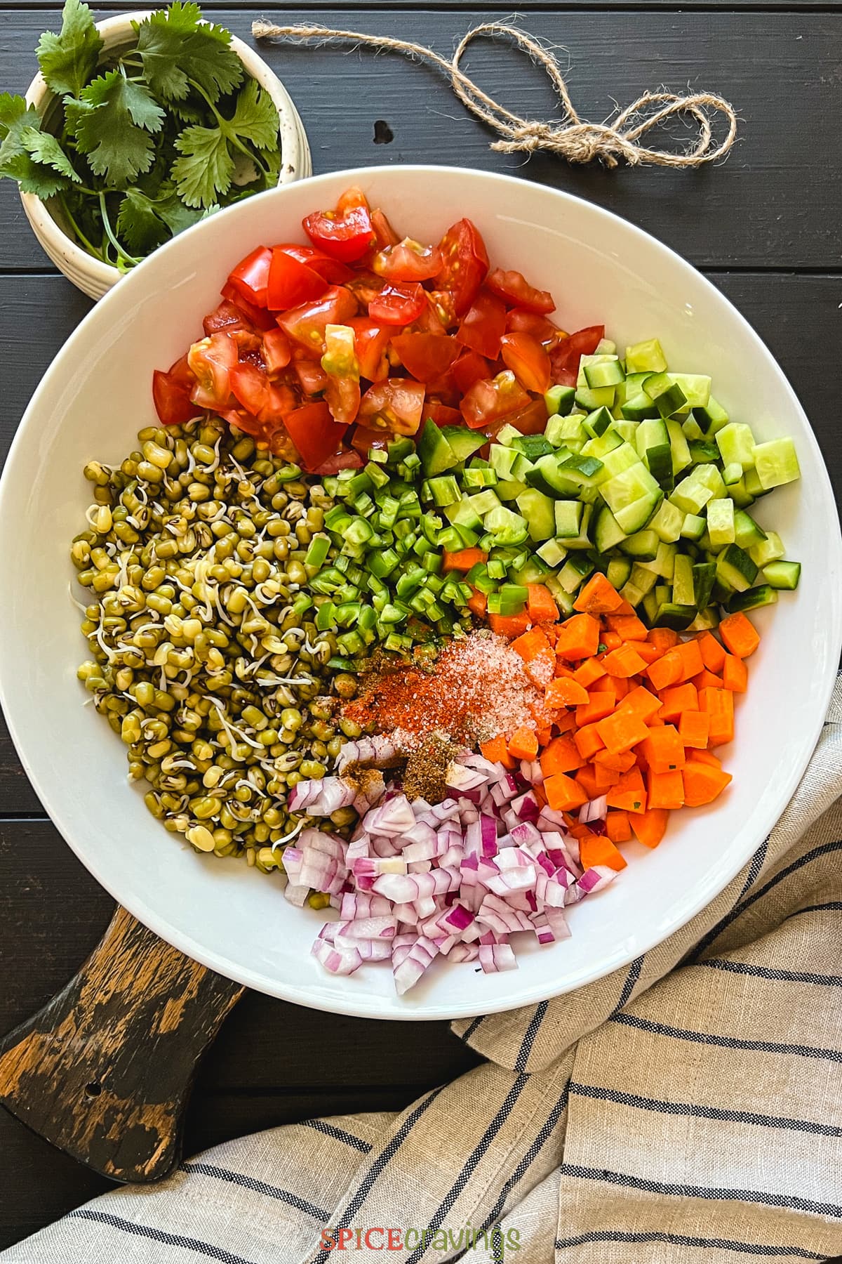 Green Moong Dal Salad